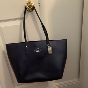 Coach Town Tote - Metallic Cadet Blue